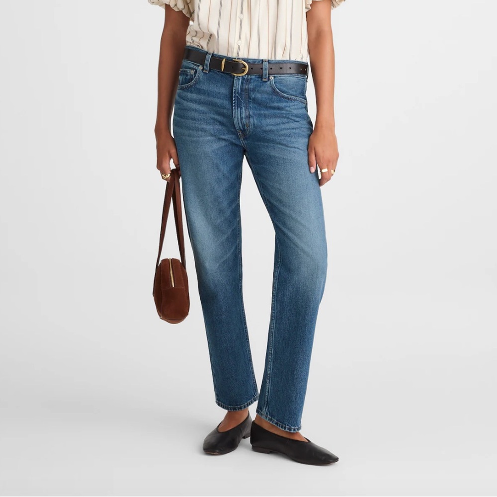 Madewell Low-Slung Taper Jean in Middledale Wash + Rigid